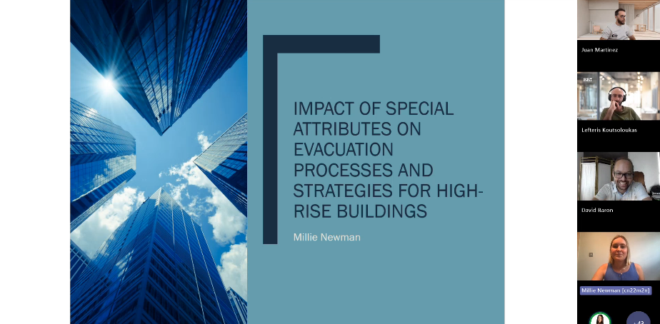 academic research evacuation processes in high-rise buildings by Millie Newman of the University of Leeds